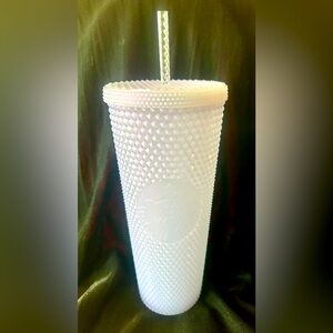 Starbucks studded cold cup.